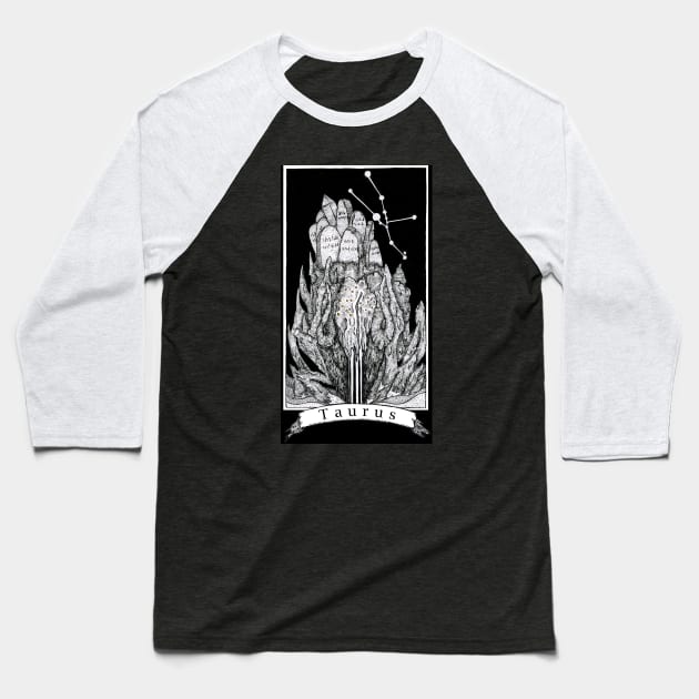 Taurus - The Zodiac Retrograde Baseball T-Shirt by WinslowDumaine